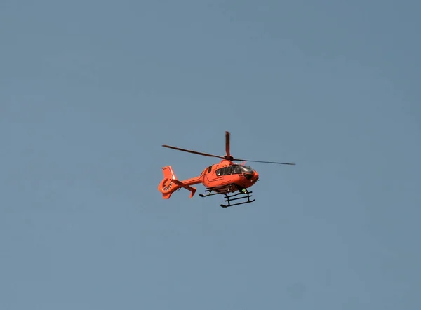 Helicóptero Resgate Ação Operações Busca Salvamento Mar Busca Resgate Nas — Fotografia de Stock