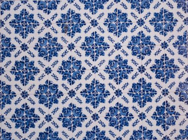 Karmaşık Çiçekli Süslü Portekiz Seramik Fayansları 