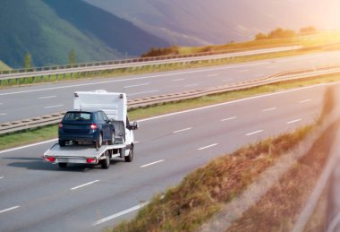 Arızalı Arızalı Arızalı Hatchback Araç Çekici Flatbed 'de