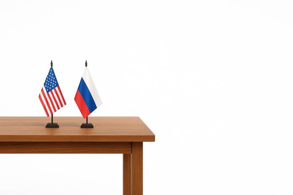 Diplomatic Talks in Alaska: USARussia Negotiations with Ukraines Presence - Political Themed Illustration