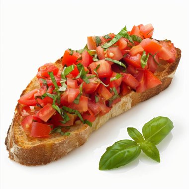 taze Fesleğenli bruschetta