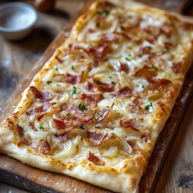 Jambon ve peynirli pizza