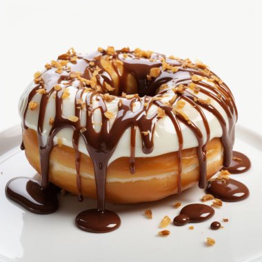 Karamel soslu lezzetli donut.