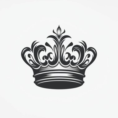 Crown Logo Şablonu vektör çizimi