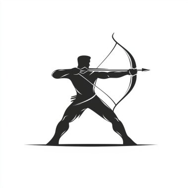 archery sport logo vector design template