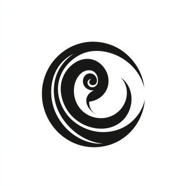 spiral logo ikon tasarım vektör şablonu