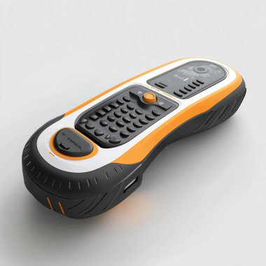 wireless remote control. 3 d rendering isolated on white background