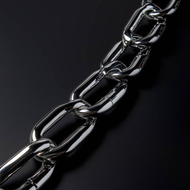 chain link with black background