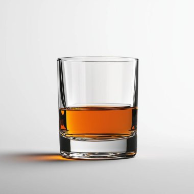 glass of whiskey or ice cubes on the table.