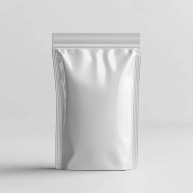 white blank plastic package mockup, 3 d rendering