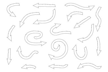 ok vektör kümesi. Satır ok simgesi.