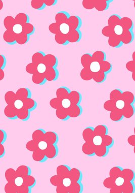 Multicolor large and big marimekko floral seamless design, flower, marimekko, pattern for textile printing And All Design print. clipart