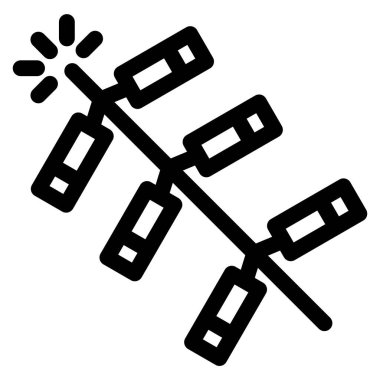 Yeni yıl simgesi - kestane fişeği simgesi