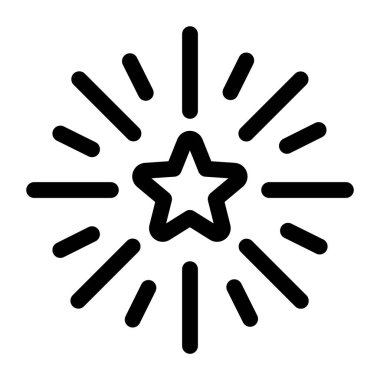 Yeni yıl simgesi - Havai fişek simgesi