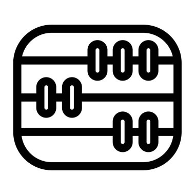Matematik kaydırma kuralı sembolü - modern eğitim veya ofis simgesi