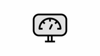 Modern kullanıcı ve proje hızı canlandırılmış simge - Çevik ve takım çalışması sembolü hareket tasarımı