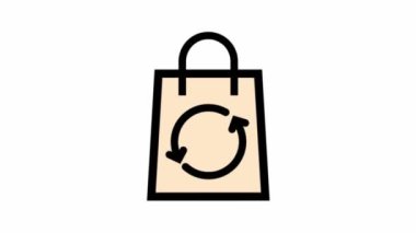 Modern check out canlandırma simgesi - ekommerce ve çevrimiçi mağaza tasarımı