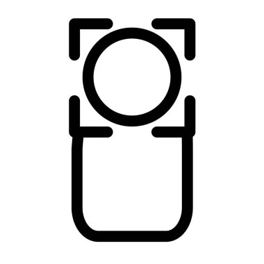 Kamera konusu - temiz ve modern Fotoğraf ve Görüntü Simgesi.