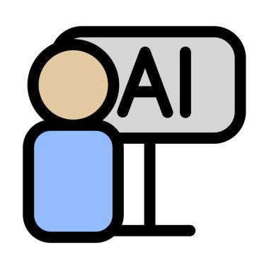 Yapay zeka öğretmek - Yapay zeka simgesi.