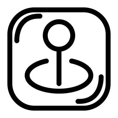 Modern UI UX - temiz hedef veya hedef simgesi