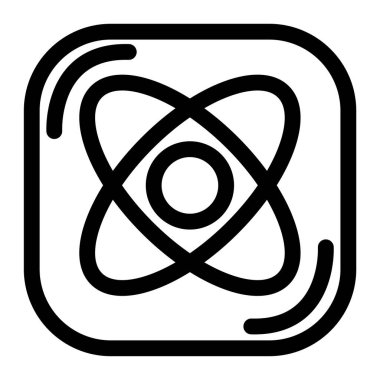 Modern UI UX - temiz atom simgesi