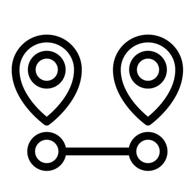 GPS konumu - modern GPS konumu veya navigasyon simgesi