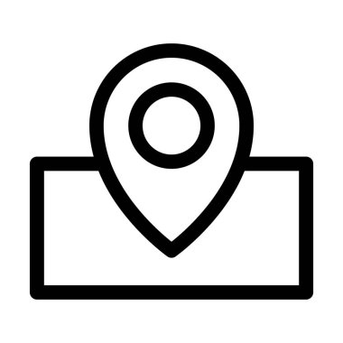 GPS konumu - modern GPS konumu veya navigasyon simgesi