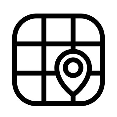 GPS konumu - modern GPS konumu veya navigasyon simgesi