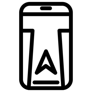 GPS konumu - modern GPS konumu veya navigasyon simgesi