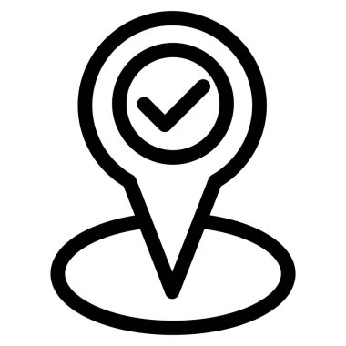 GPS konumu - modern GPS konumu veya navigasyon simgesi