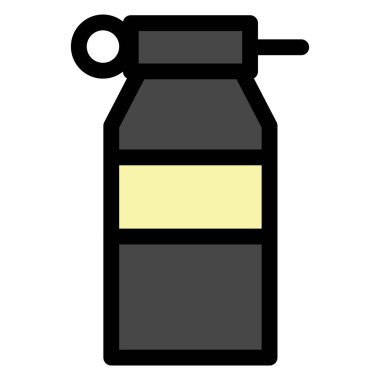 Duman bombası ya da Flashbang sembolü - Askeri simge.