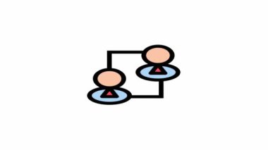 Çevik ve takım çalışması sembolü - Çevik, takım çalışması ve proje yönetim simgesi.