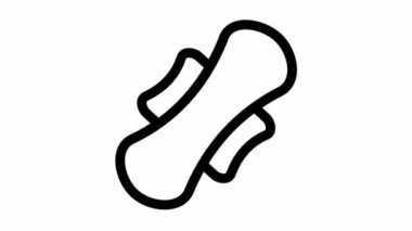 Terlik simgesi animasyonu - Sağlık ve temiz simge sembolü tasarımı