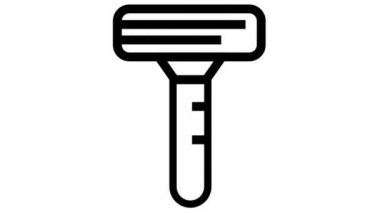 Razor simgesi animasyonu - Sağlık ve temiz ikon sembol tasarımı