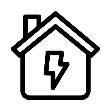 Düşük enerjili ev sembolü - yenilenebilir enerji, sürdürülebilirlik ve ekoloji simgesi.