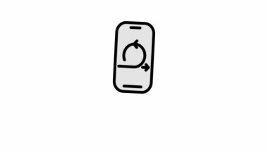 Modern proje yönetimi yapısı canlandırılmış simge - Çevik ve takım çalışması sembolü hareket tasarımı