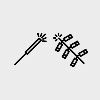 Yeni yıl ve kutlama vektörü seti.