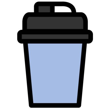 İlave ve protein tozunu karıştırmak için fitness karıştırıcı - Düz simge sembolü