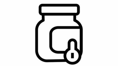 Spor merkezi ve spor ikonu animasyonu - kas takviyeleri hareket tasarımı