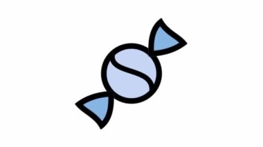 Modern Vektör canlandırma simgesi - Kategori tasarımı Modern bon bon bon animasyon simgesi - eğitim ve okul tasarımı