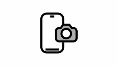 Akıllı Telefon Kamerası - Temiz ve modern Fotoğraf ve Görüntü Simgesi.