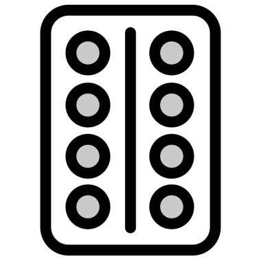 Tıbbi haplar - temiz ve modern eczane ve ilaç ikonu