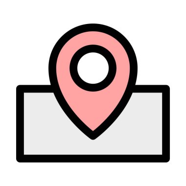 GPS konumu - modern GPS konumu veya navigasyon simgesi