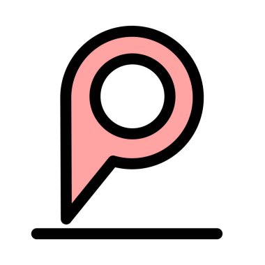 GPS konumu - modern GPS konumu veya navigasyon simgesi