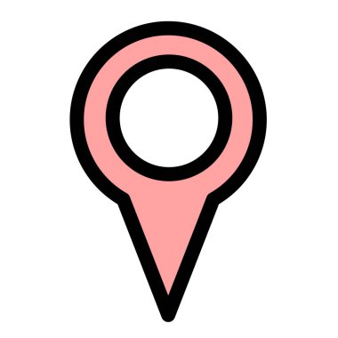 GPS konumu - modern GPS konumu veya navigasyon simgesi