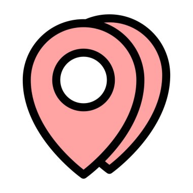 GPS konumu - modern GPS konumu veya navigasyon simgesi