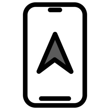 Akıllı telefon GPS konumu - modern GPS konumu veya navigasyon simgesi