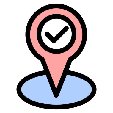 GPS konumu - modern GPS konumu veya navigasyon simgesi