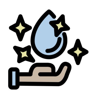 El yıkama simgesi - El yıkama vektör ilüstrasyonuName