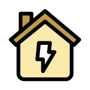 Düşük enerjili ev sembolü - yenilenebilir enerji, sürdürülebilirlik ve ekoloji simgesi.